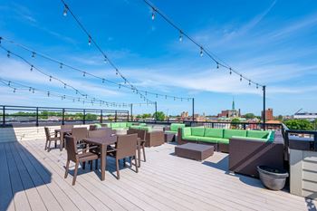 Outdoor lounge space